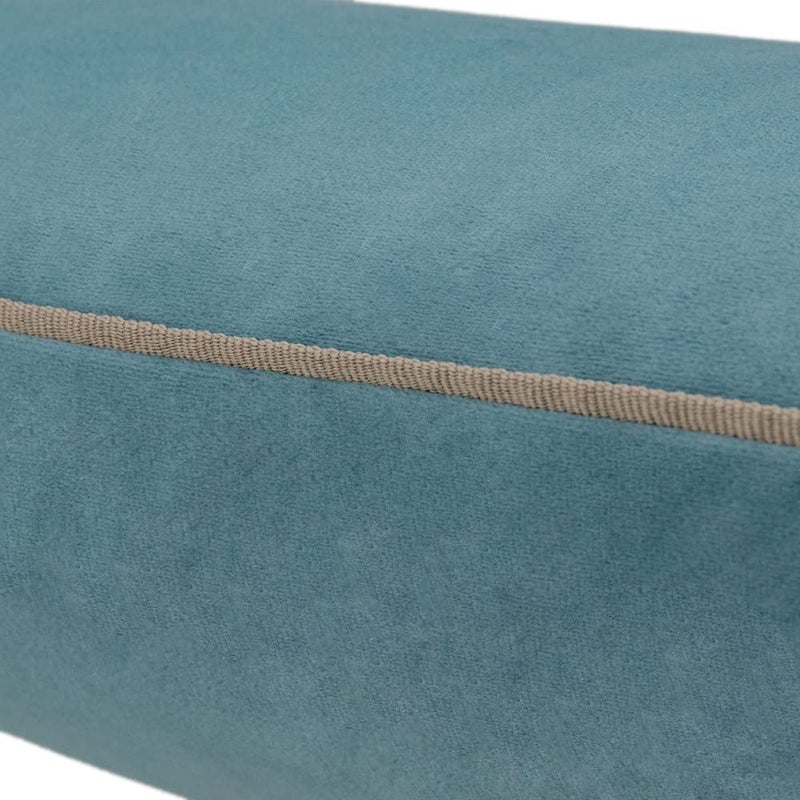 KINGROSE Solid Velvet Decorative Throw Pillowcase Luxury Soft Cushion Cover for Sofa Couch Chair 14 x 24 Inches Blue - Image 2